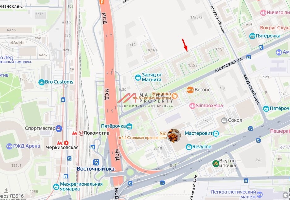 Продажа торгового помещения на Амурской