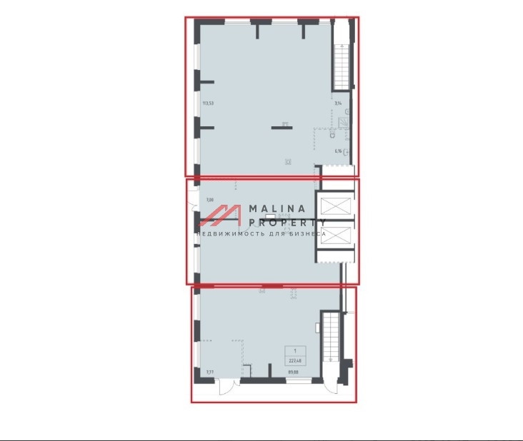 Продажа углового помещения в ЖК "Квартал Ивакино"