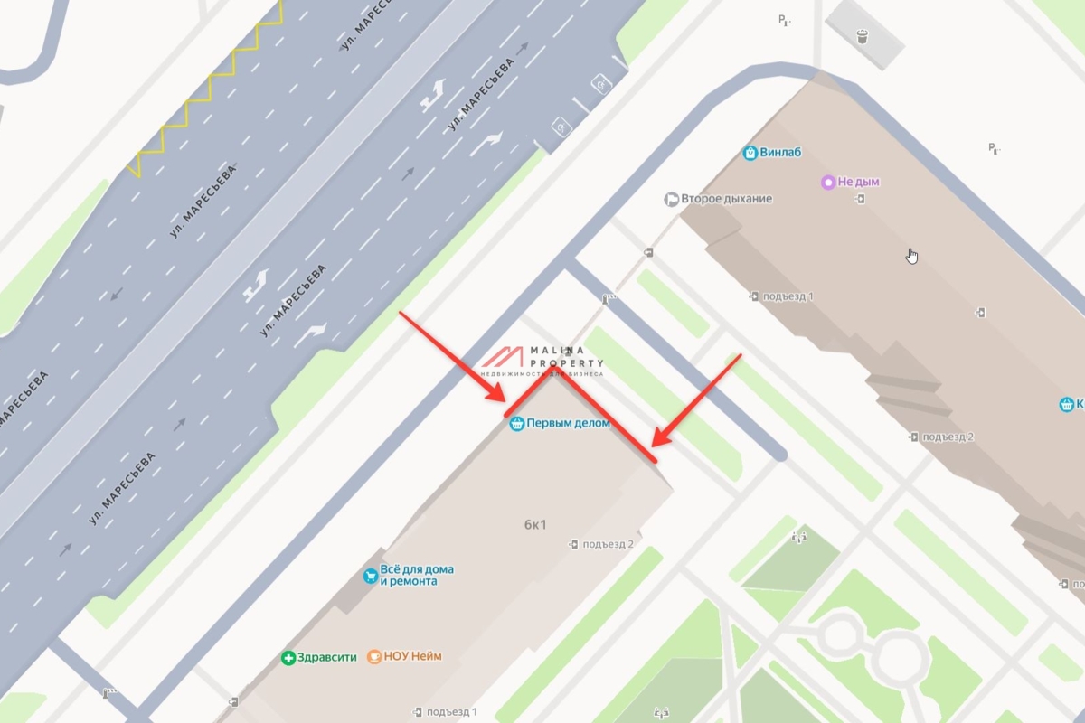 Аренда торгового помещение в ЖК "Некрасовка"