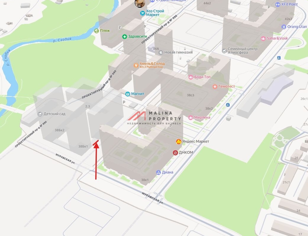 Аренда торгового помещения в ЖК "Митинский Лес"