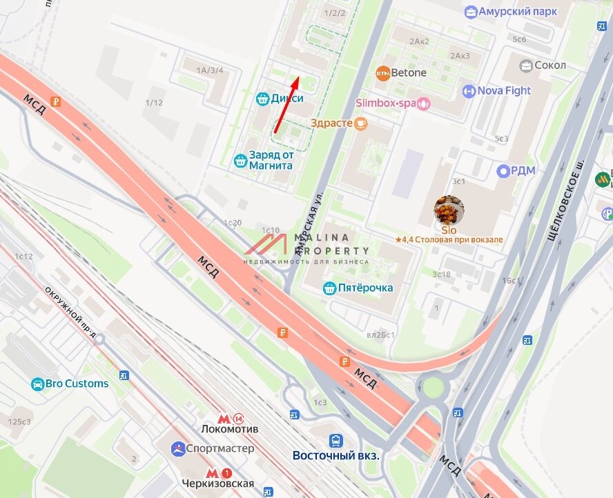 Продажа торгового помещения на Амурской