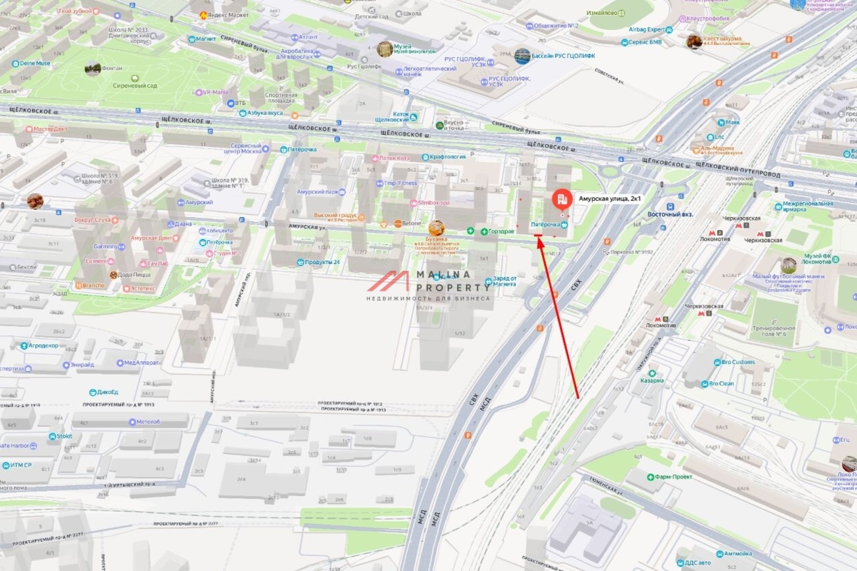 Аренда торгового помещения в ЖК "Амурский Парк"