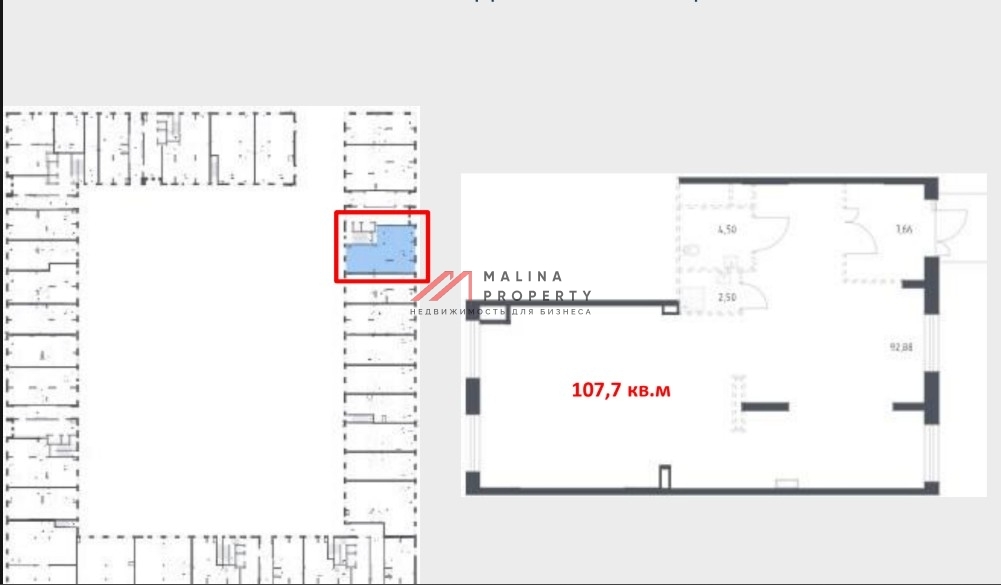 Продажа торгового помещения в новостройке