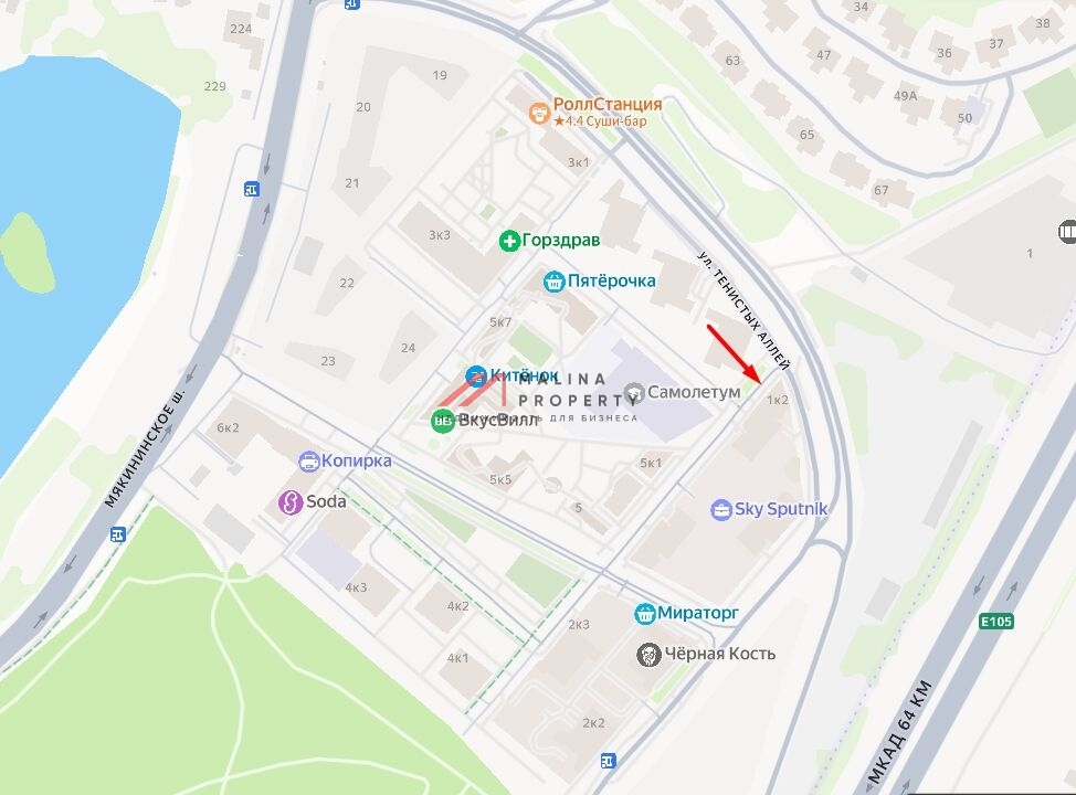 Продажа торгового помещения в ЖК Спутник