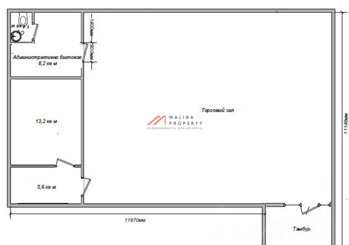 Аренда торгового помещения в 1ой минуте от м. Митино