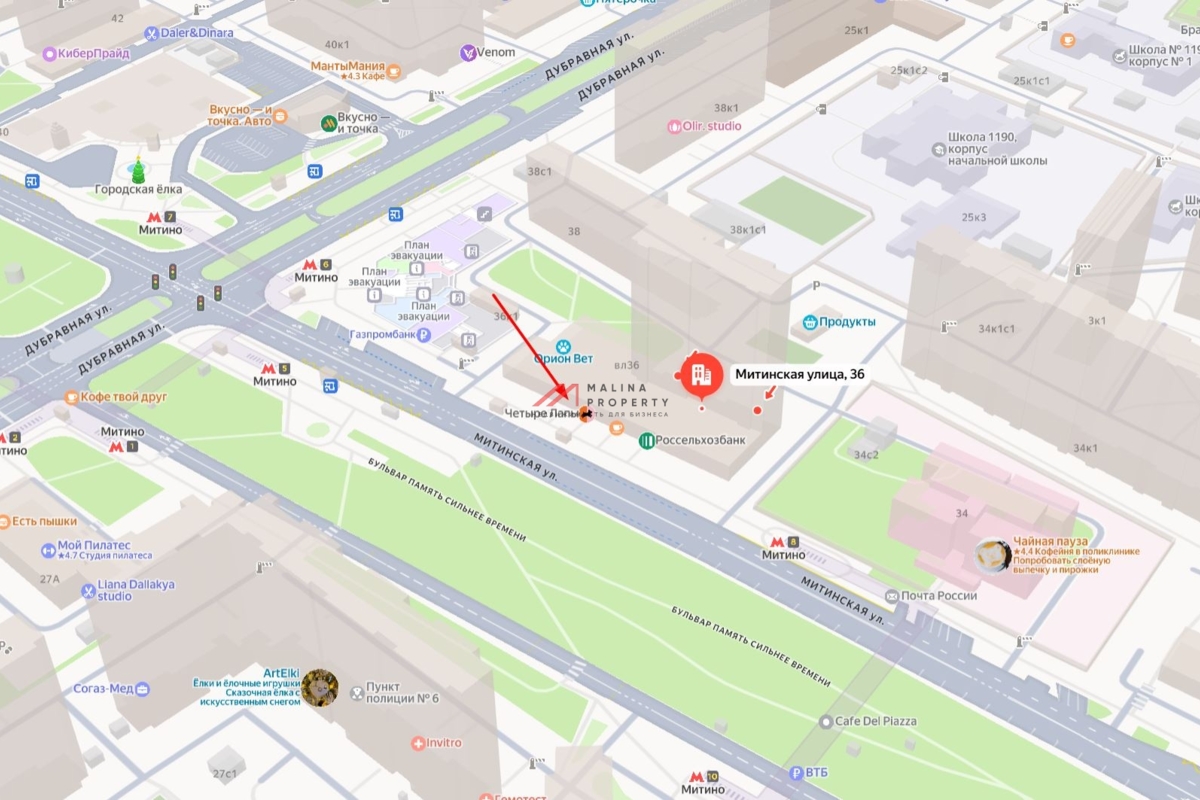 Аренда торгового помещения в 1ой минуте от м. Митино