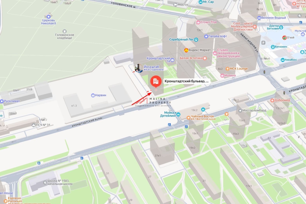 Аренда торгового помещения в ЖК «Кронштадтский 14»