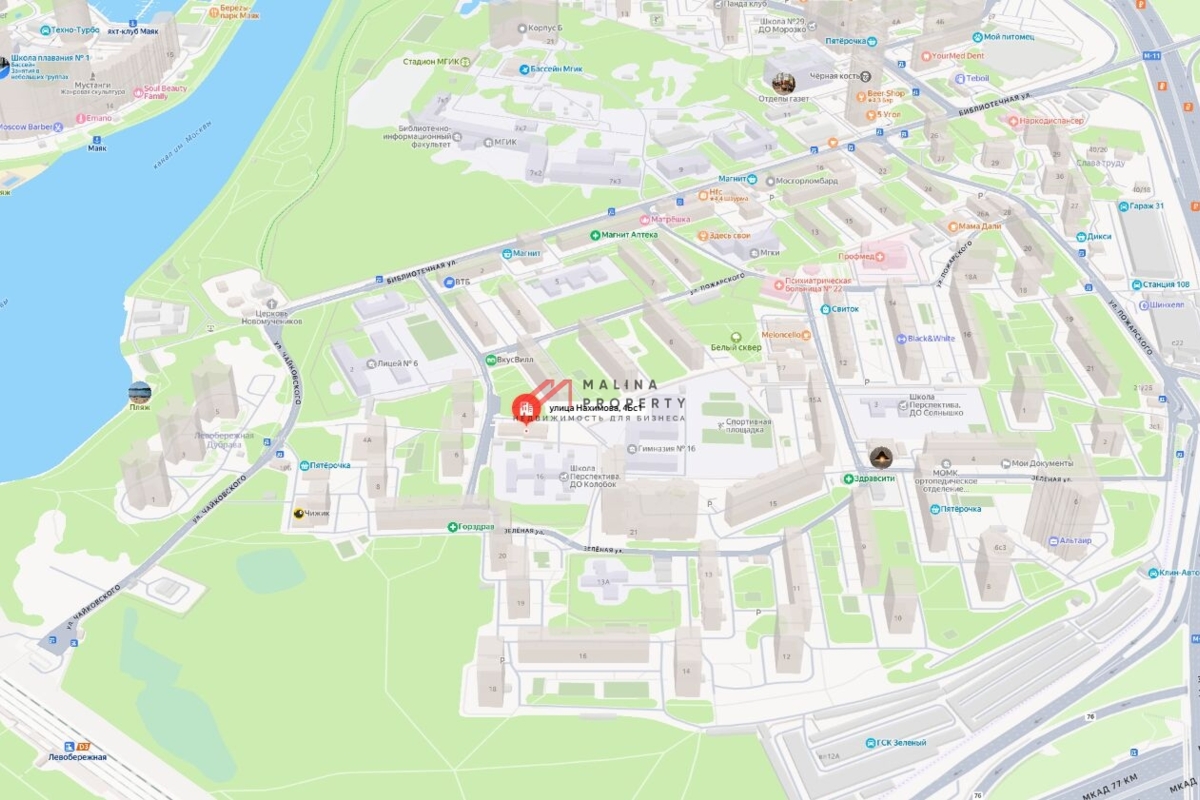 Продажа торгового здания с арендаторами в Химках 