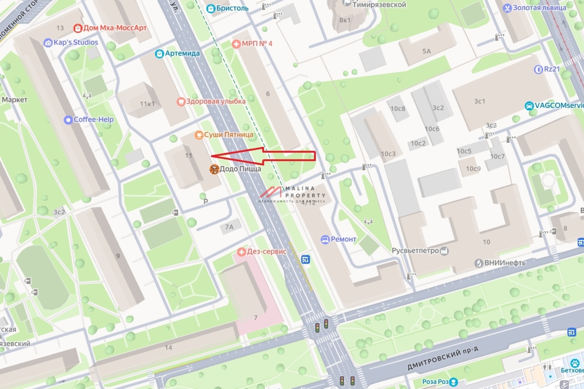 Аренда помещения на первой линии ул. Тимирязевская. 