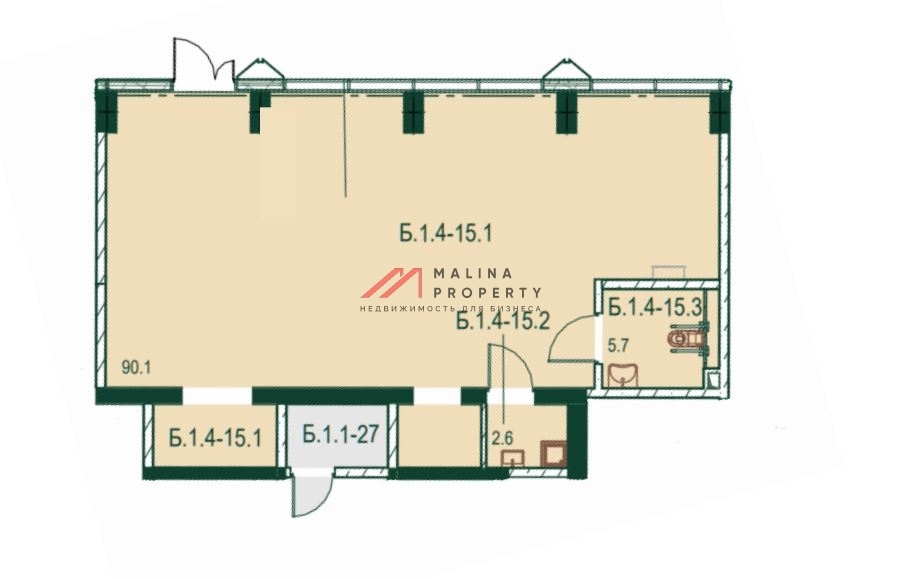 Продажа коммерческого помещения в ЖК "Аура"