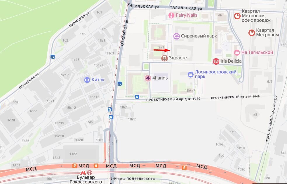 Продажа помещения в жилом комплексе Сиреневый парк