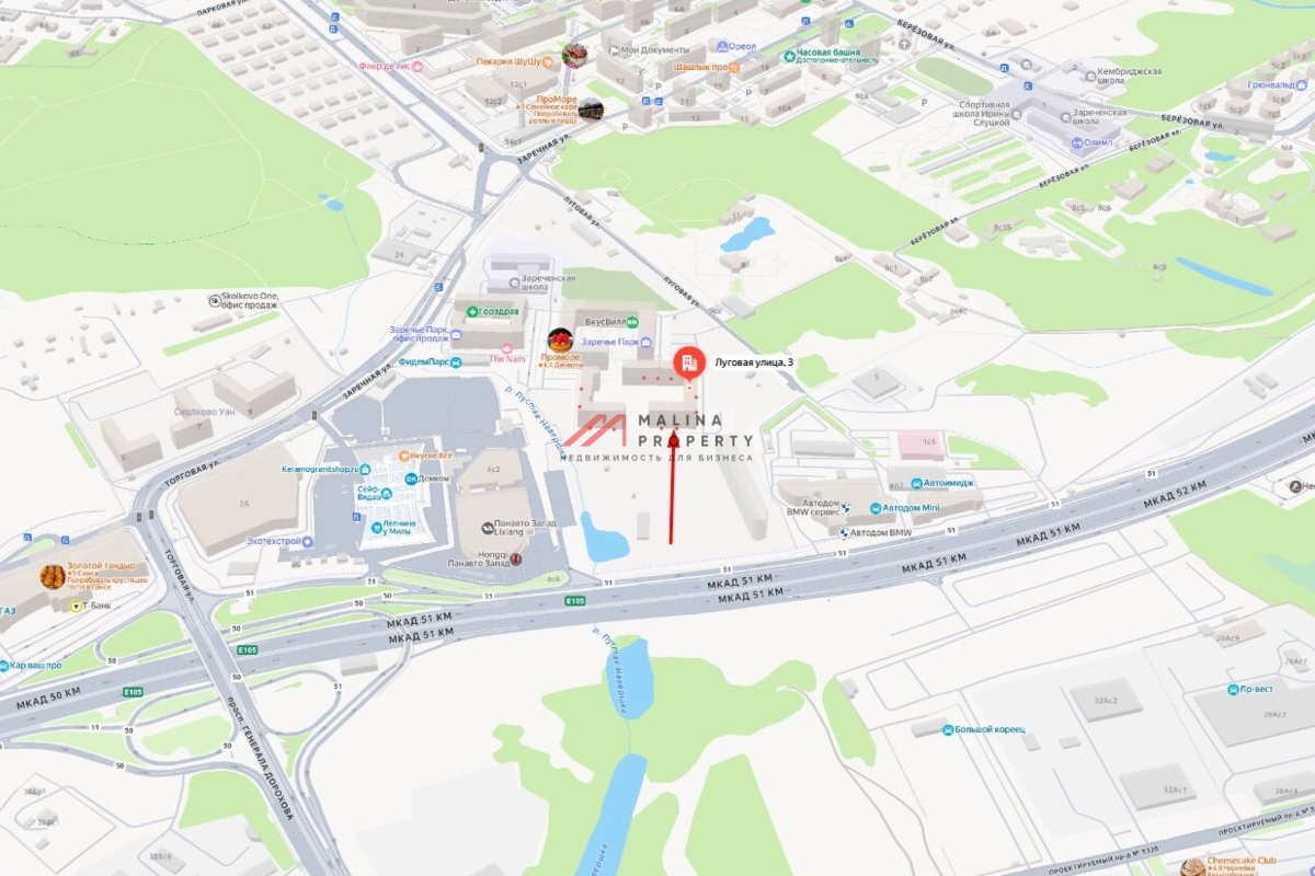 Аренда торгового помещения в ЖК "Заречье парк"