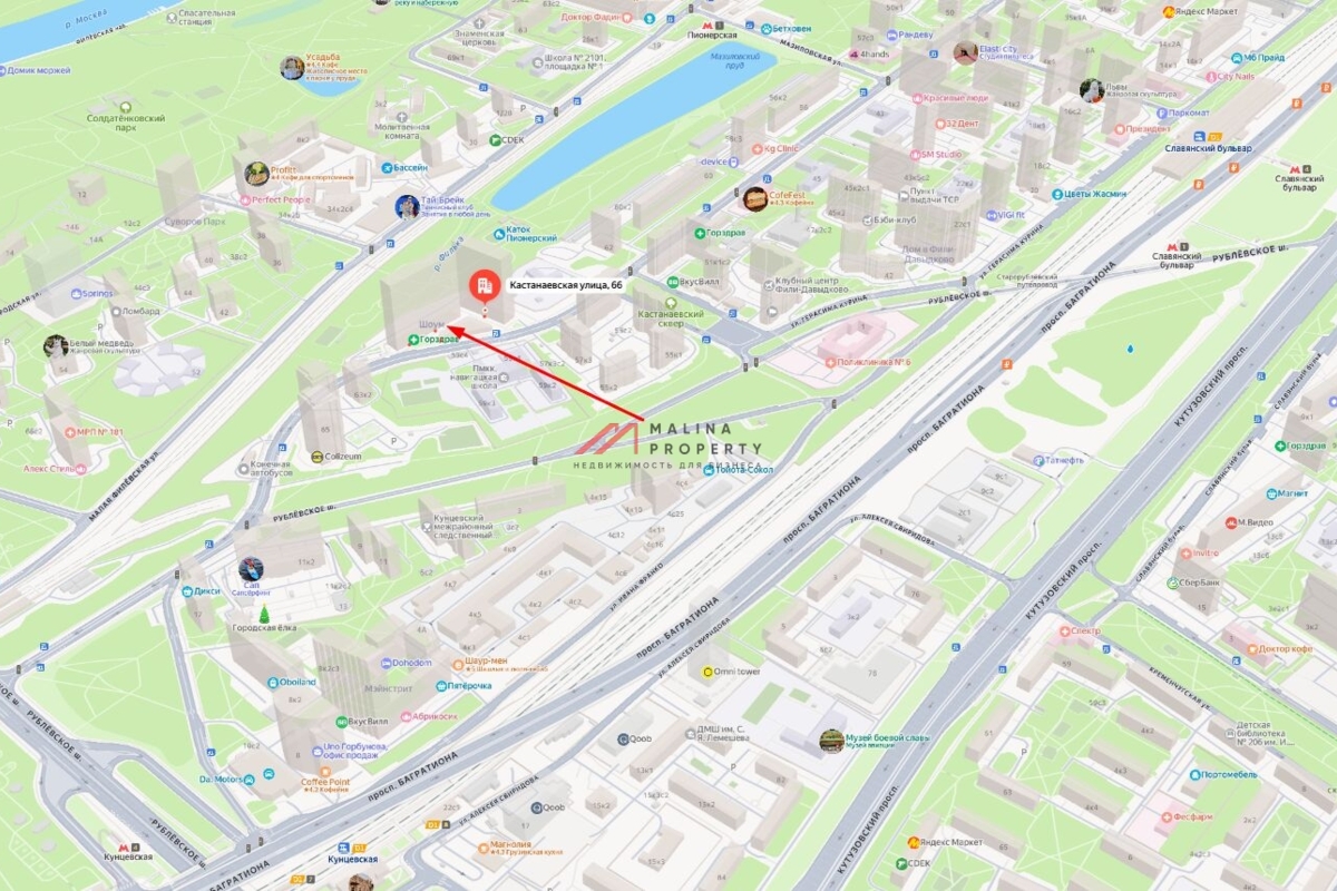 Аренда торгового помещения в новостройке 