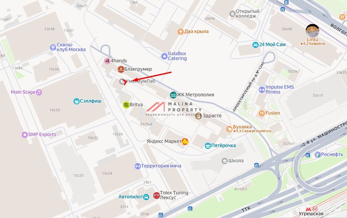 Продажа торгового помещения в ЖК Метрополия