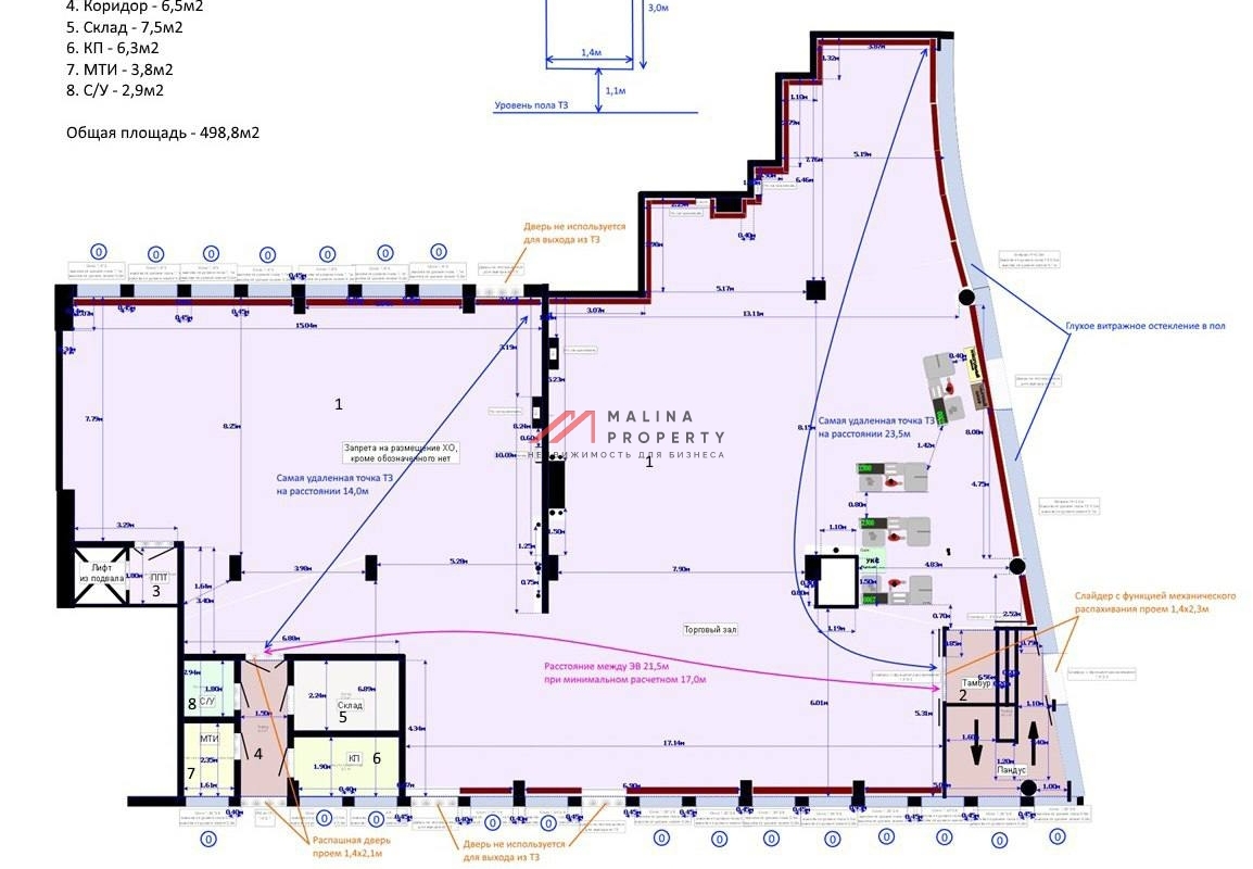 Продажа торгового помещения с арендатором Магнит 