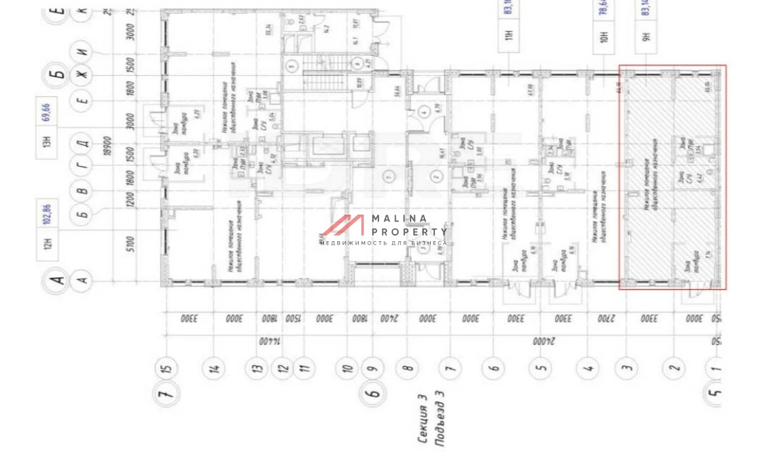 Продажа торгового помещения в ЖК "Горки парк" 