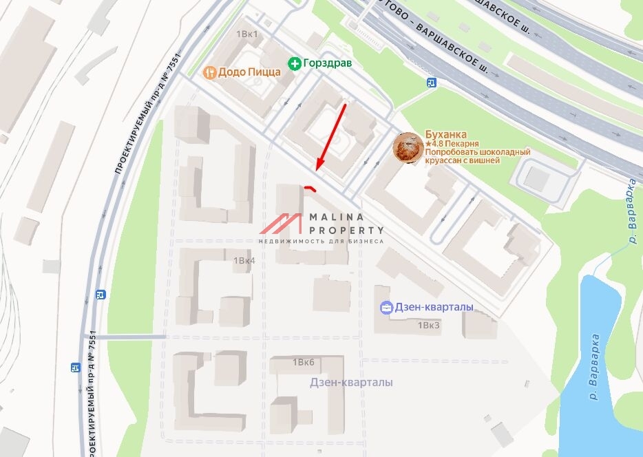 Аренда помещения в жилом комплексе Дзен кварталы