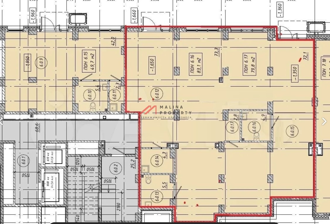 Аренда помещения в жилом комплексе Битца