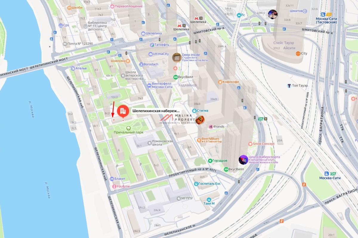 Продажа  административного здания на Шелепихинской набережной