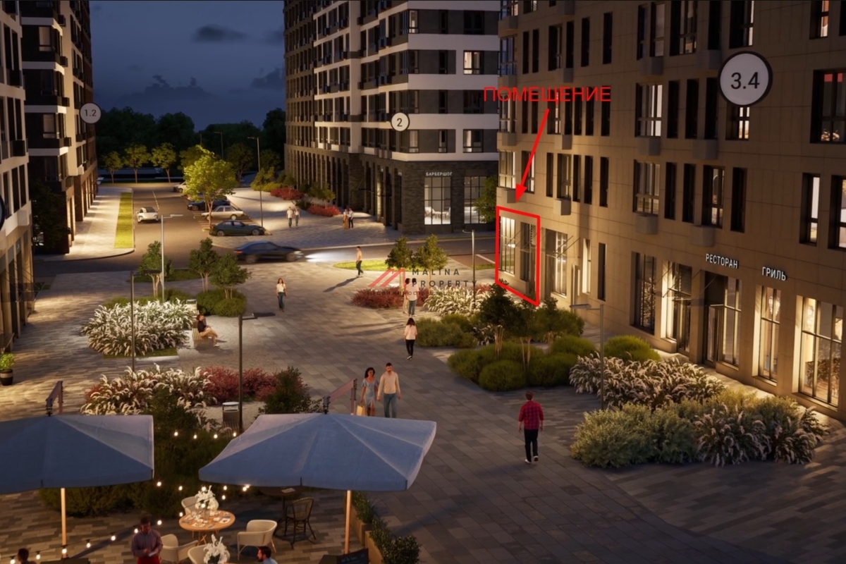 Продажа углового помещения с аптекой Горздрав в ЖК "Родные кварталы"