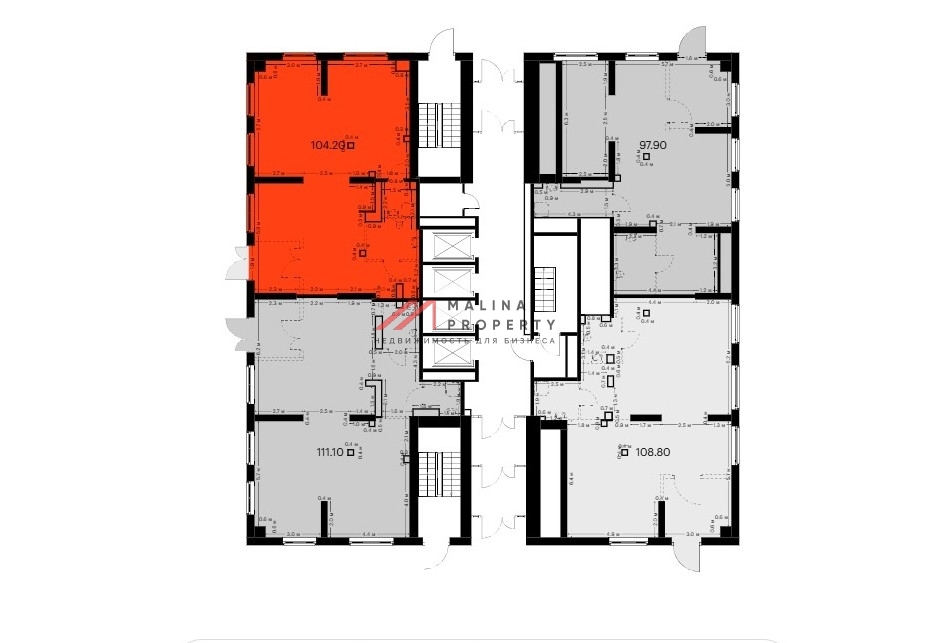 Продажа углового торгового помещения в ЖК «Красноказарменная 15»