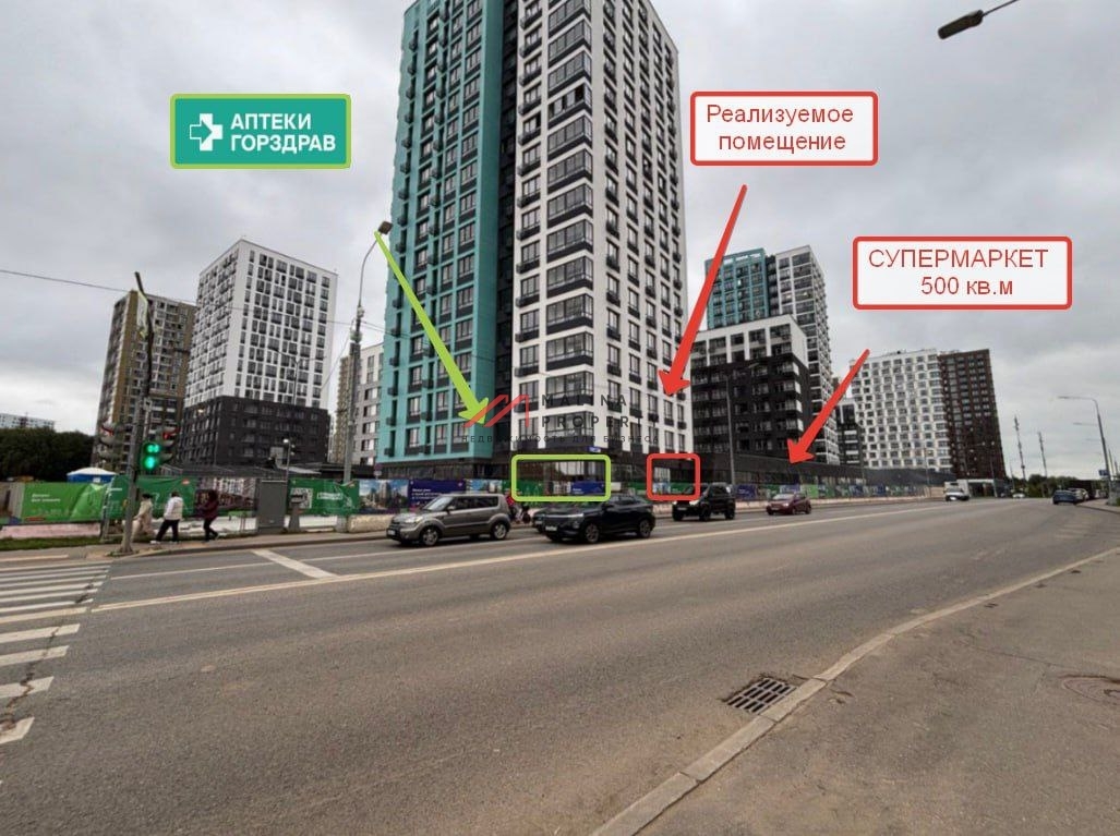 Аренда торгового помещения в жилом комплексе Бунинские кварталы