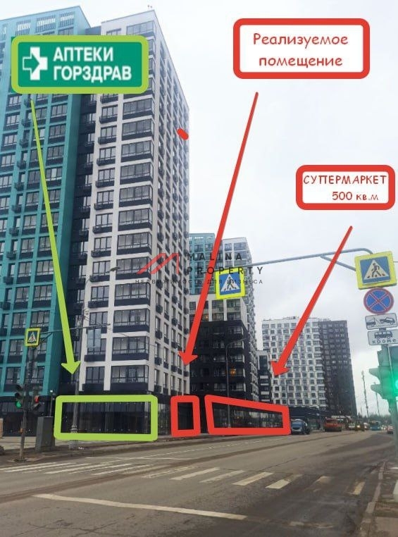 Аренда торгового помещения в жилом комплексе Бунинские кварталы