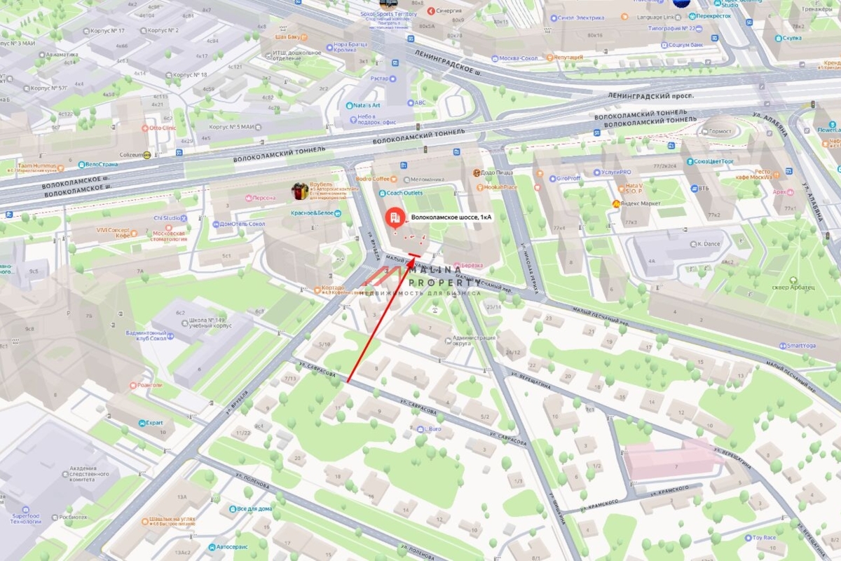 Аренда торгового помещения на Волоколамском шоссе 