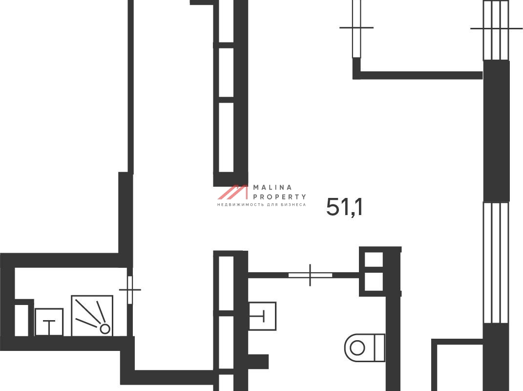 Аренда торгового помещения в новом доме 