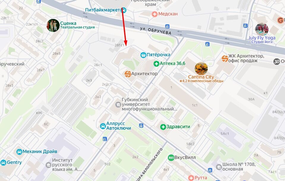Аренда помещения в жилом комплексе Архитектор