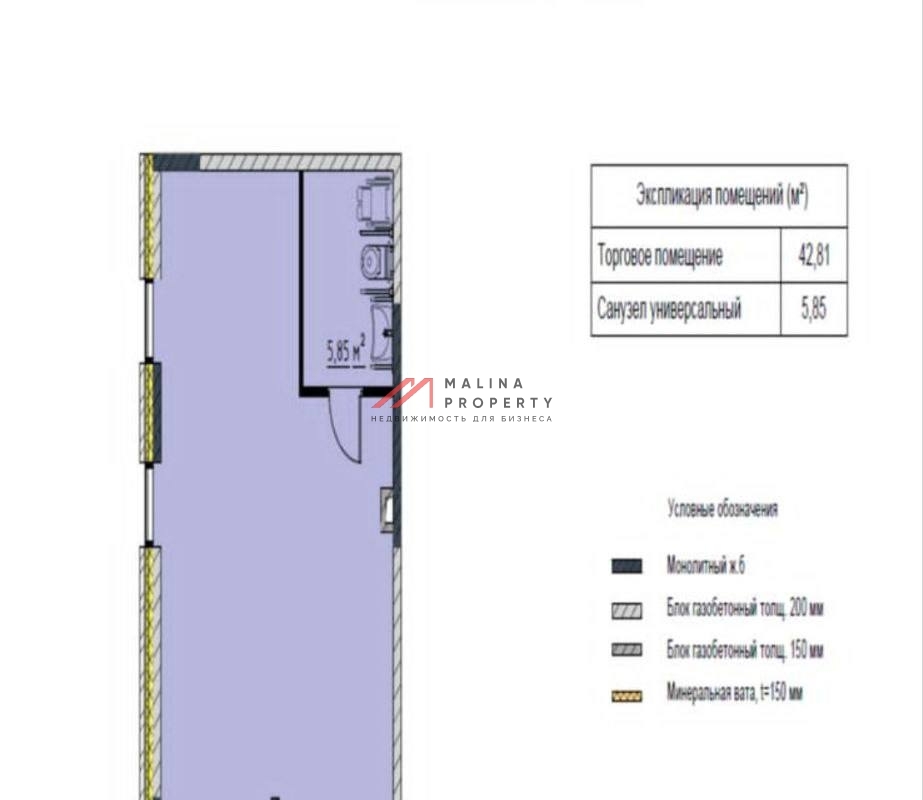 Продажа торгового помещения с аптекой Здравсити