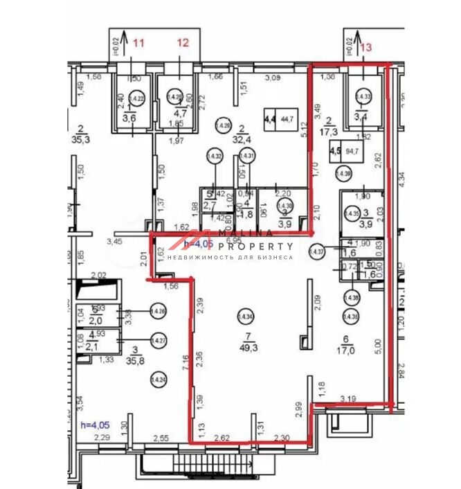 Продажа помещения с арендатором фитнес клуб Aura