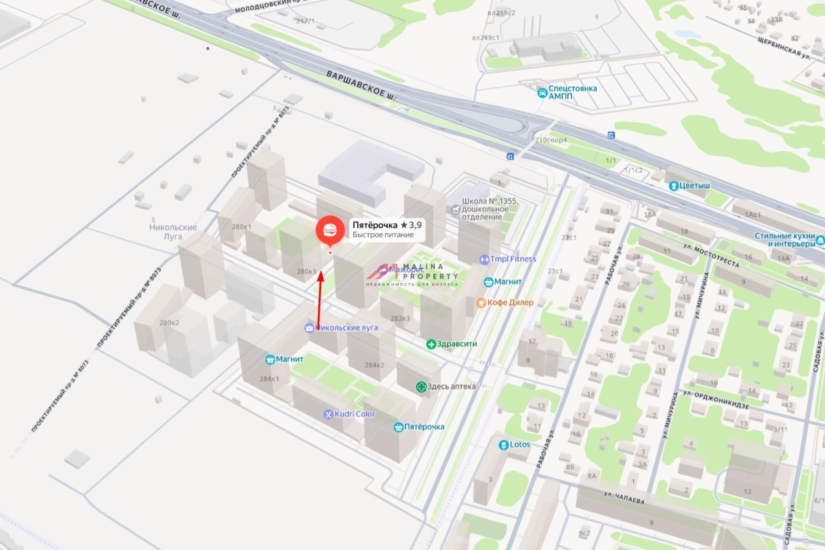 Продажа коммерческого помещения в ЖК "Никольские луга"