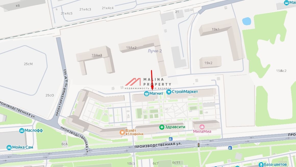 Продажа торгового помещения в ЖК Лучи-2