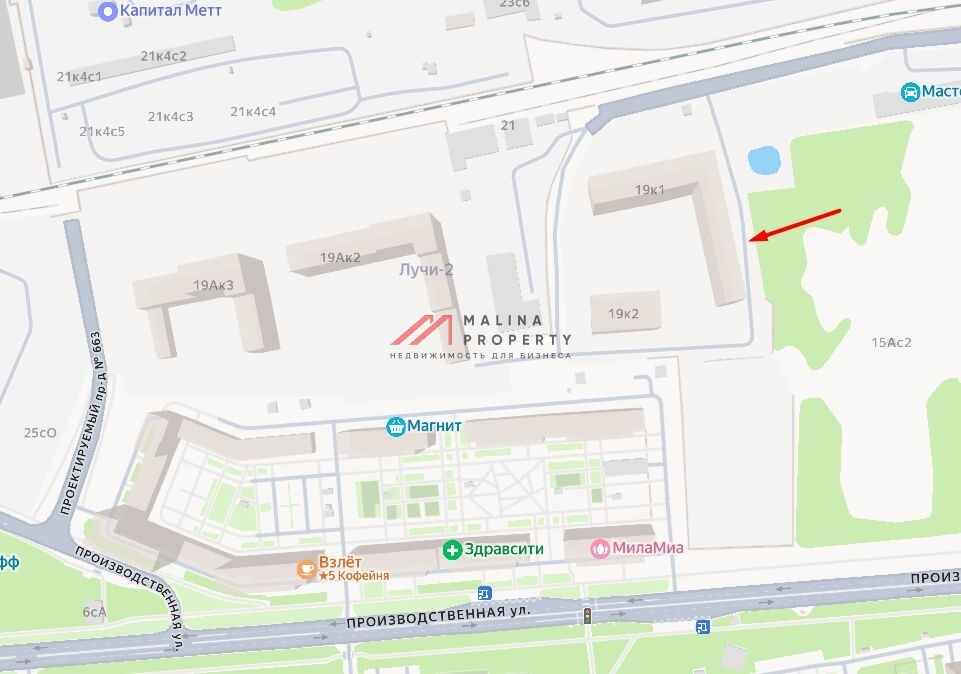 Продажа торгового помещения в ЖК Лучи-2