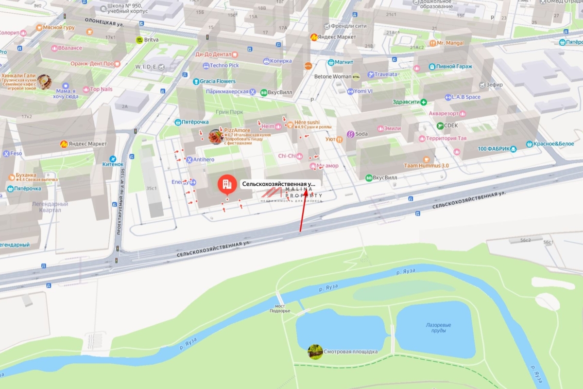 Аренда торгового помещения в ЖК «Green park»