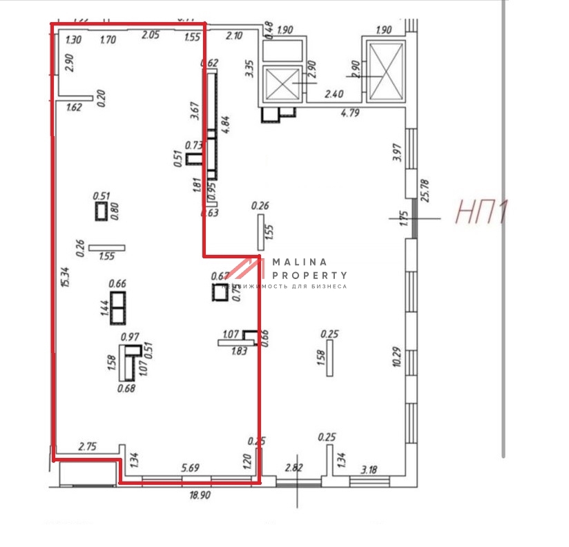 Аренда торгового помещения в ЖК "Атлантис" 
