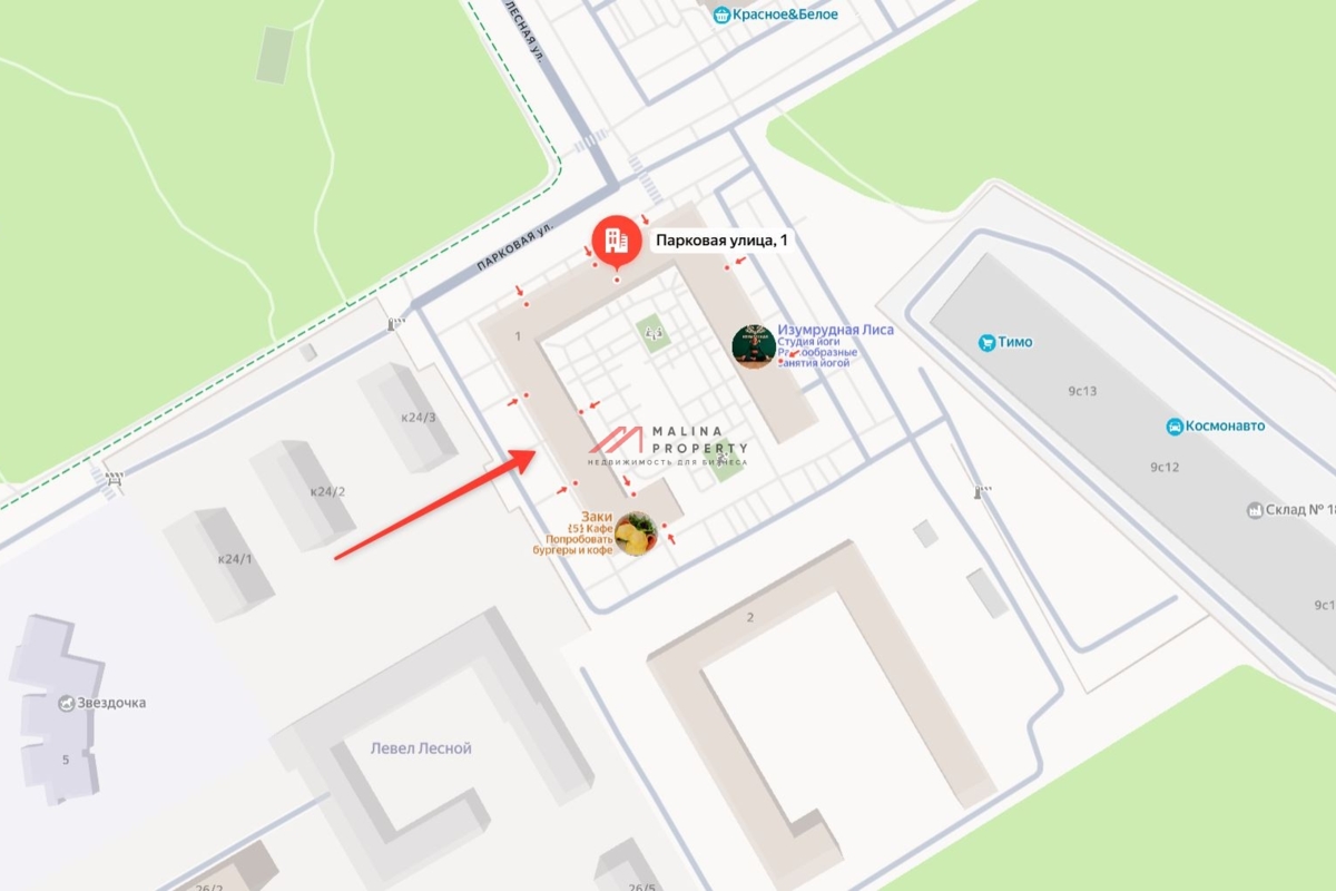 Аренда торгового помещения в ЖК "Город в лесу" 
