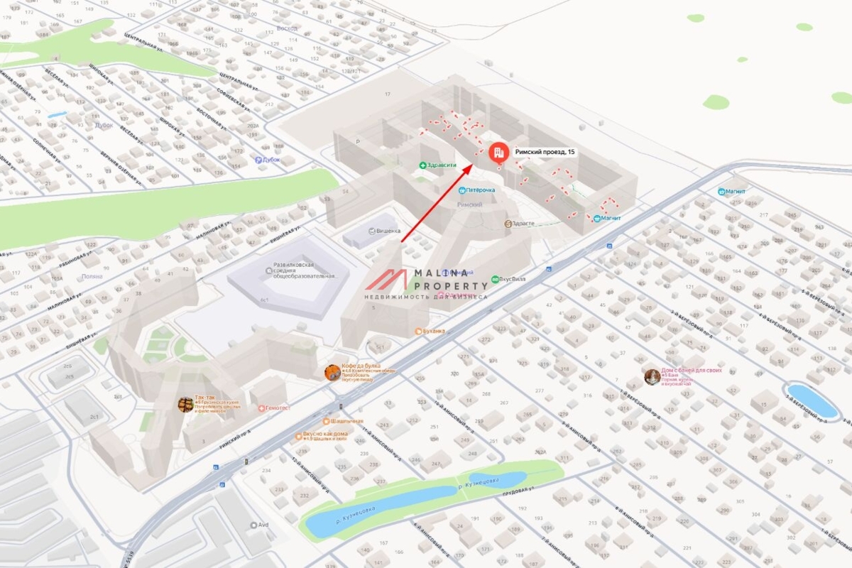 Аренда торгового помещения в ЖК "Римский"