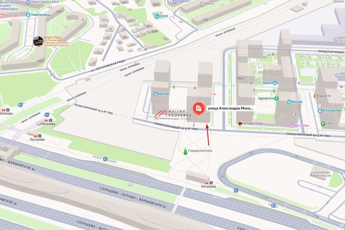 Аренда торгового помещения в ЖК "Бунинские луга"