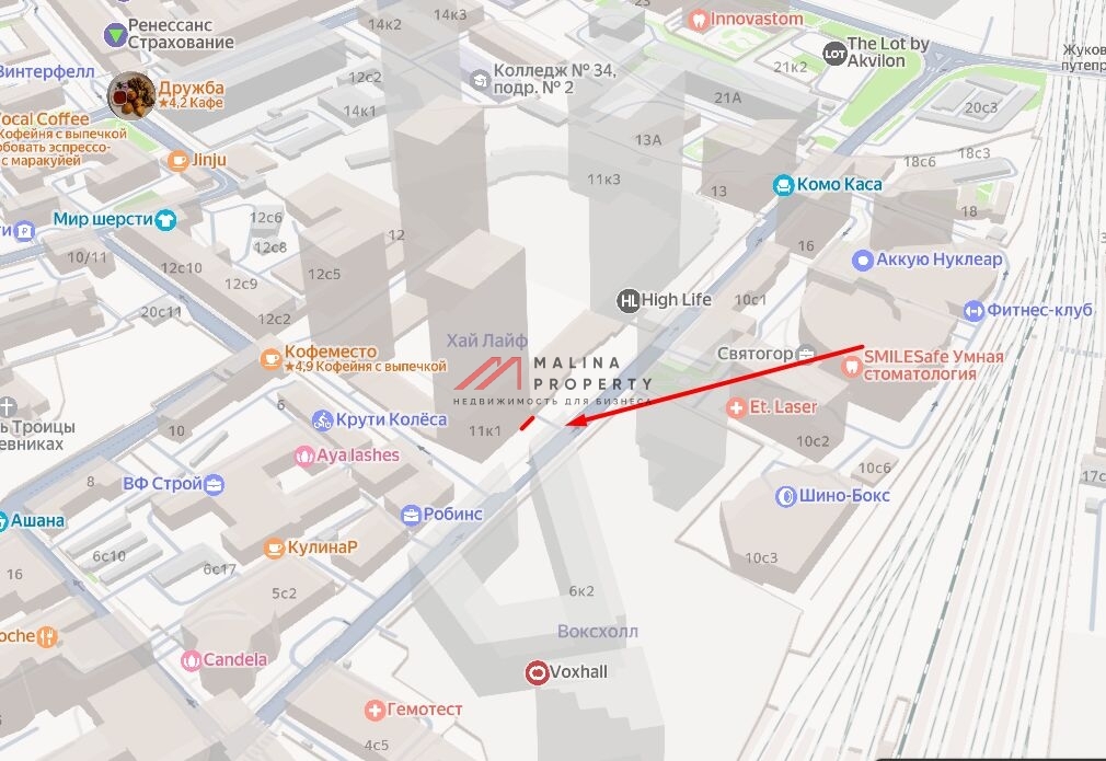 Аренда торгового помещения в жилом комплексе HIGH LIFE