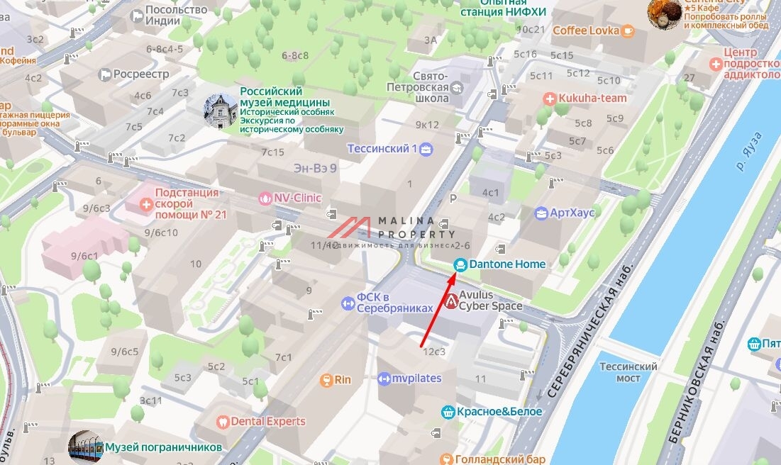 Аренда помещения в клубном доме АртХаус