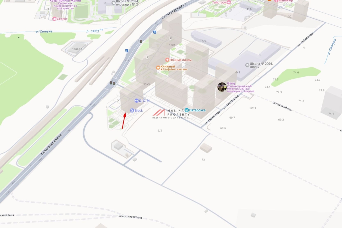 Аренда коммерческого помещения в ЖК «Саларьево парк»