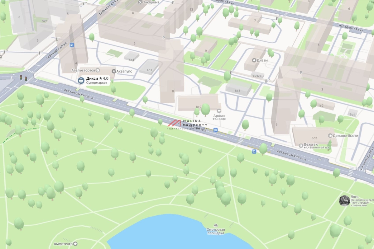 Продажа помещения с магазином Дикси в районе Бабушкинская