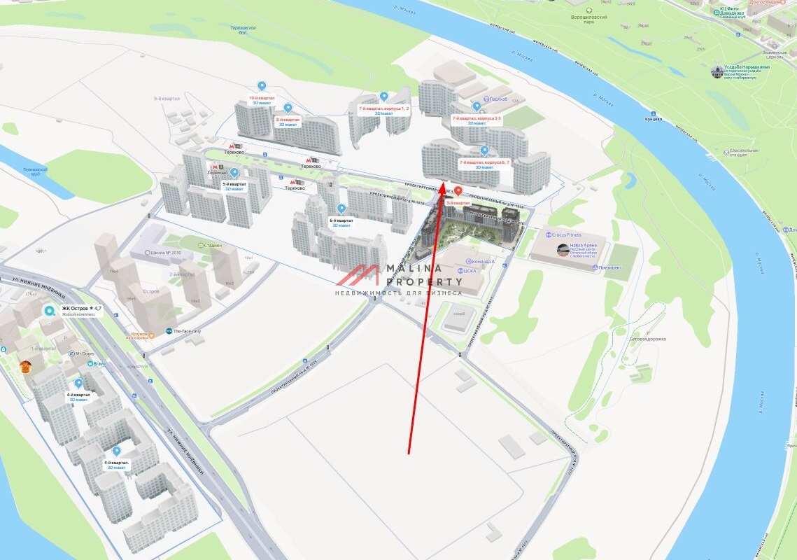 Продажа торгового помещения в ЖК "Остров"