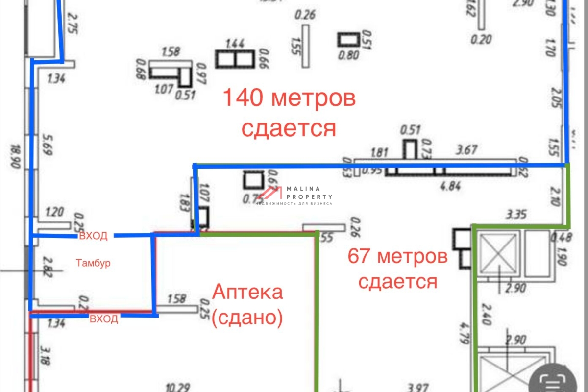 Аренда торгового помещения в ЖК "Атлантис" 