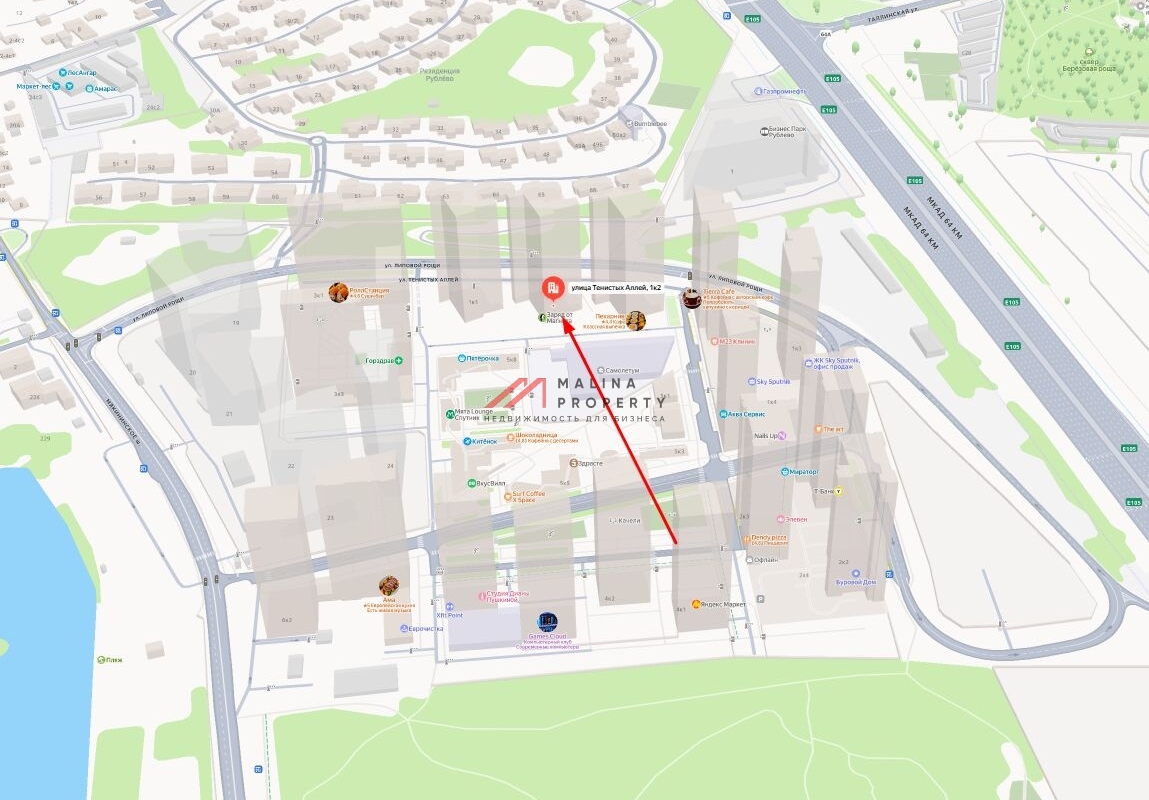 Аренда торгового помещения в ЖК "Спутник" 