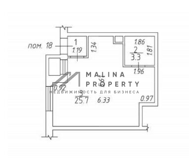 Продажа торгового помещения в жилом комплексе Инновация