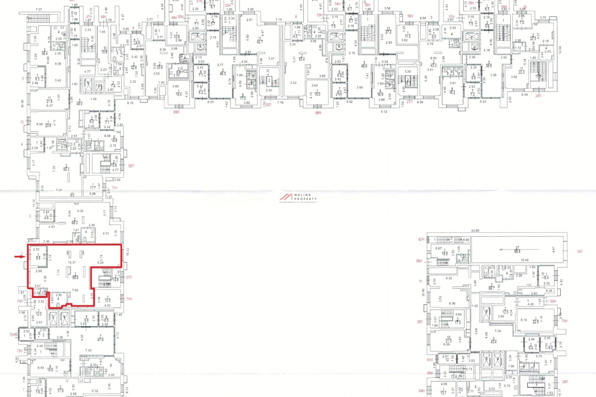 Аренда помещения в новом доме на Амурской