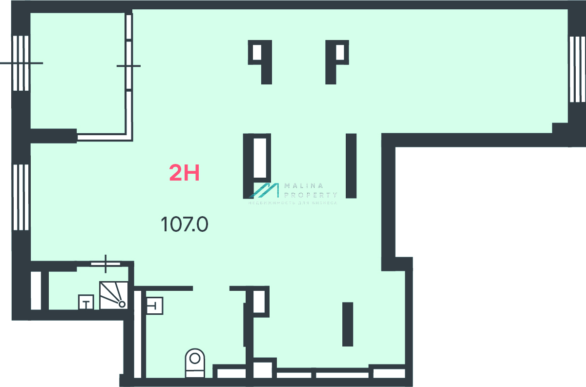 Аренда помещения в новом доме на Амурской
